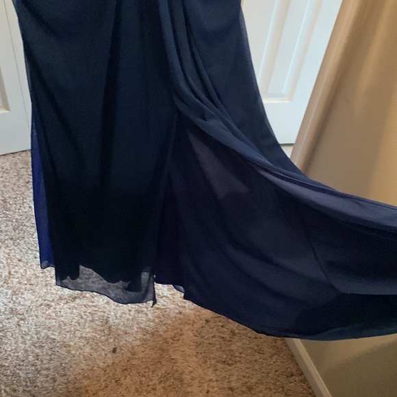 Royal Blue David’s Bridal Bridesmaid Dress - Picture 6 of 9